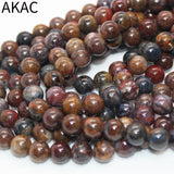 Natural Pietersite Loose Beads 8-8.5mm for Jewelry Making
