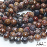 Natural Pietersite Loose Beads 8-8.5mm for Jewelry Making