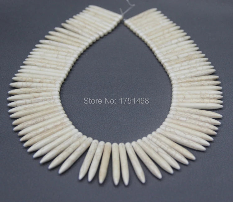 2strands Spike Stone necklace statement necklace for women