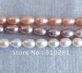 2strands/lot 7-8mm Rice Freshwater Pearls