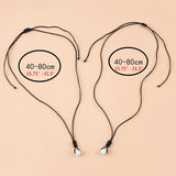 Glowing Night Necklace for Couples Luminous Bead Pendant on Rope Chain