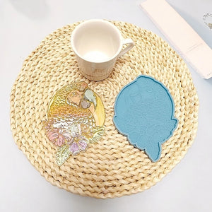 Parrot Silicone Keychain Mold for DIY Coaster Decor