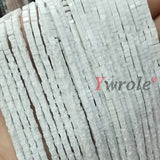 Colorful Flat Square Rondelle Stone Spacer Beads 15''