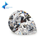 5A CZ Stone Pear Shape Synthetic Gems Cubic Zirconia For Jewelry