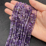 Natural Stone Amethyst Spacer Beads 2x3 3x4 5x6mm Bulk DIY Jewelry Making