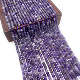 Natural Stone Amethyst Spacer Beads 2x3 3x4 5x6mm Bulk DIY Jewelry Making