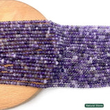 Natural Stone Amethyst Spacer Beads 2x3 3x4 5x6mm Bulk DIY Jewelry Making