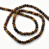 Tiger Eye Natural Stone Spacer Beads Bulk DIY Jewelry Women Accessories