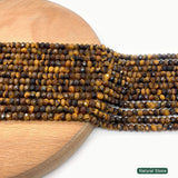Tiger Eye Natural Stone Spacer Beads Bulk DIY Jewelry Women Accessories