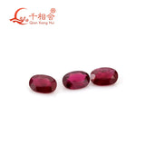 2x3MM Ruby Gemstone Loose Oval Red Natural