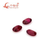 2x3MM Ruby Gemstone Loose Oval Red Natural