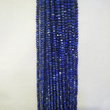 Faceted Lapis Lazuli Stone Beads 15'' DIY Jewelry Bracelet Necklace