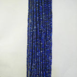 Faceted Lapis Lazuli Stone Beads 15'' DIY Jewelry Bracelet Necklace