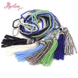 2x3mm Glass Crystal Necklaces Rondelle Bohemian Jewelry Ethnic Necklace