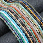 2x3mm Small Gemstone Spacer Bead for DIY Jewelry Making