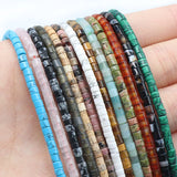 2x3mm Small Gemstone Spacer Bead for DIY Jewelry Making