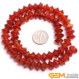 Natural Stone Rondelle Spacer Beads Sardonyx Carnelian for Jewelry Making