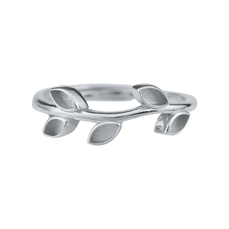 Breast Milk Resin Marquise Bezel Ring - Solid 925 Sterling Silver