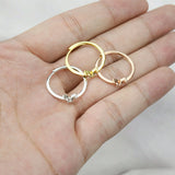 Rose Plated 2x4MM Marquise Prong Ring Settings 925 Sterling Silver Bezel