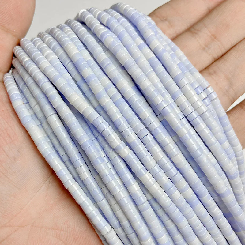 2x4mm Flat Round Stone Bead Agates Jades Rondelle Loose Beads