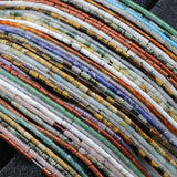 2x4mm Turquoise Beads Flat Natural Stone Loose Beads for DIY Bracelet