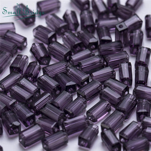 2x4mm Long Cube Czech Crystal Beads For Making Jewelry Accessories