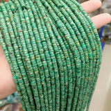 2x4mm African Turquoise Heishi Stone Beads 15''