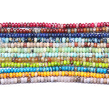 2x4mm Natural Stone Bead Heishi Spacer Flat Bead DIY Jewelry Making