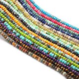 2x4mm Natural Stone Bead Heishi Spacer Flat Bead DIY Jewelry Making
