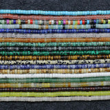 2x4mm Natural Stone Heishi Beads Loose Spacer Agates Jades Gem Stone Beads