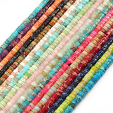 2x4mm Natural Turquoises Stone Beads Flat Round Jades Loose Spacer Bead