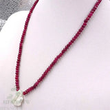 Red Chalcedony Baroque Pearl Necklace 18 inches