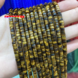Small Natural Yellow Tiger Eye Stone Beads 2x4mm