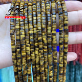 Small Natural Yellow Tiger Eye Stone Beads 2x4mm