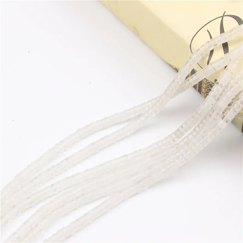 2x4mm Crystal Flat Disc Spacer Beads Jewelry Making Charm