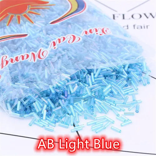 6mm Austrian Crystal Glass Tube Seed Beads for Jewelry Making