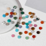 2x6mm Natural Abacus Stone Beads Flat Small Coin Shape Gems Spacer Beads