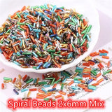 2x6mm Austrian Crystal Spiral Beads for DIY Jewelry Making
