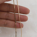 Copper KC Plated Thin Beads Link Chains for DIY Belly Chain Body Chain Jewelry
