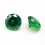 Light Green Round Cut CZ Stone 5A Brilliant Cubic Zirconia 3.0~10mm