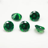 Light Green Round Cut CZ Stone 5A Brilliant Cubic Zirconia 3.0~10mm