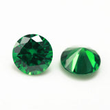 Light Green Round Cut CZ Stone 5A Brilliant Cubic Zirconia 3.0~10mm