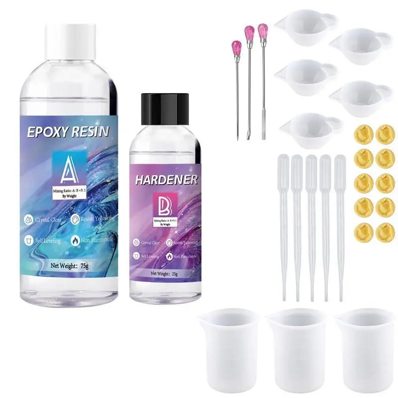 AB Resin Epoxy Glue High Adhesive Hardener Crystal Glue for DIY Jewelry Making