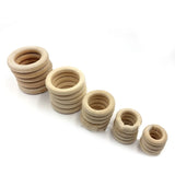 Natural Wooden Ring Unfinished Circles Bracelet Jewelry DIY Crafts Accessory
