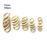 Natural Wooden Ring Unfinished Circles Bracelet Jewelry DIY Crafts Accessory