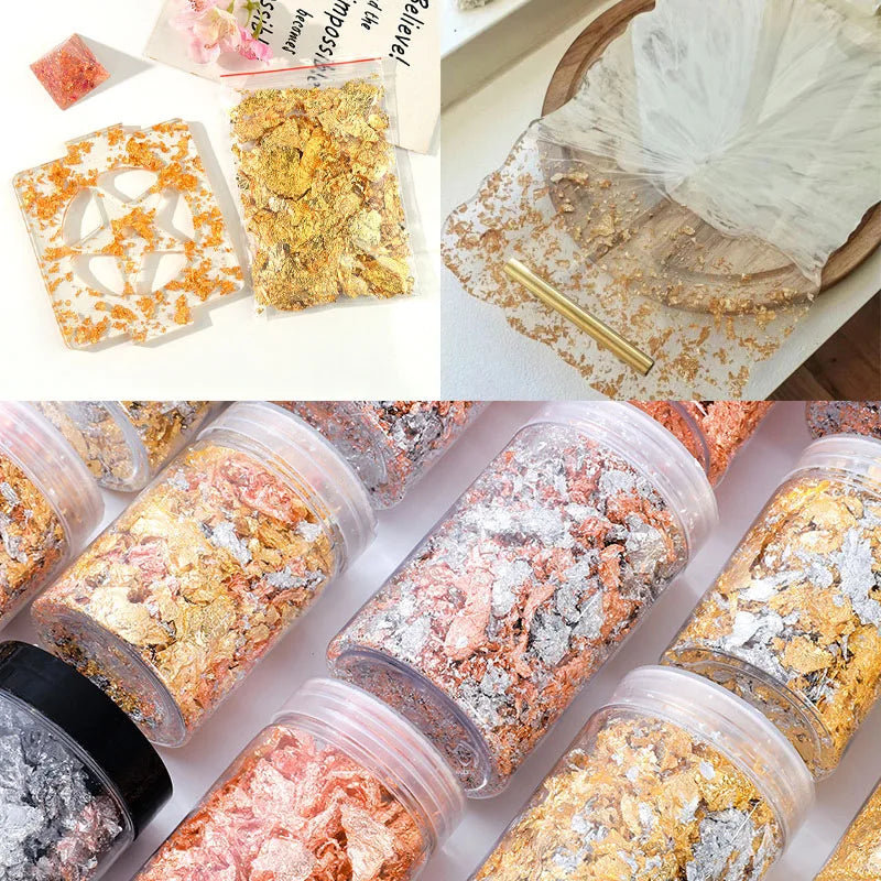 10g Foil Flake Resin Mold Filler Art Decoration for UV Resin Jewelry Making