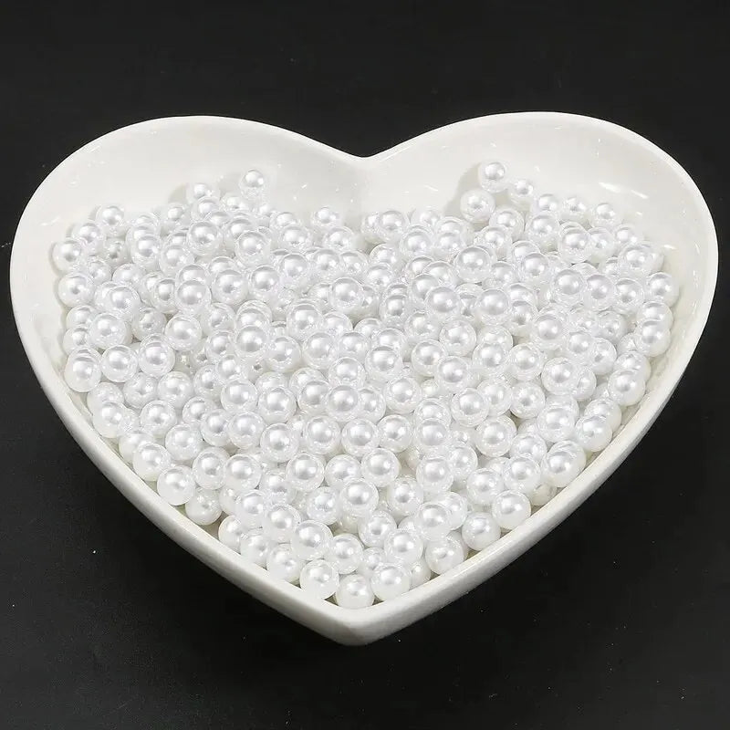 3-10mm ABS Colorful Pearl Loose Bead DIY Filling Material Decorative