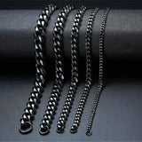 Waterproof Stainless Steel Cuban Chain Bracelet for Men