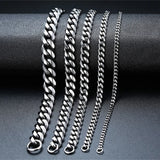Waterproof Stainless Steel Cuban Chain Bracelet for Men