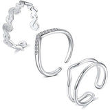Adjustable Open Toe Rings Set Foot Jewelry for Women Men 12Pcs